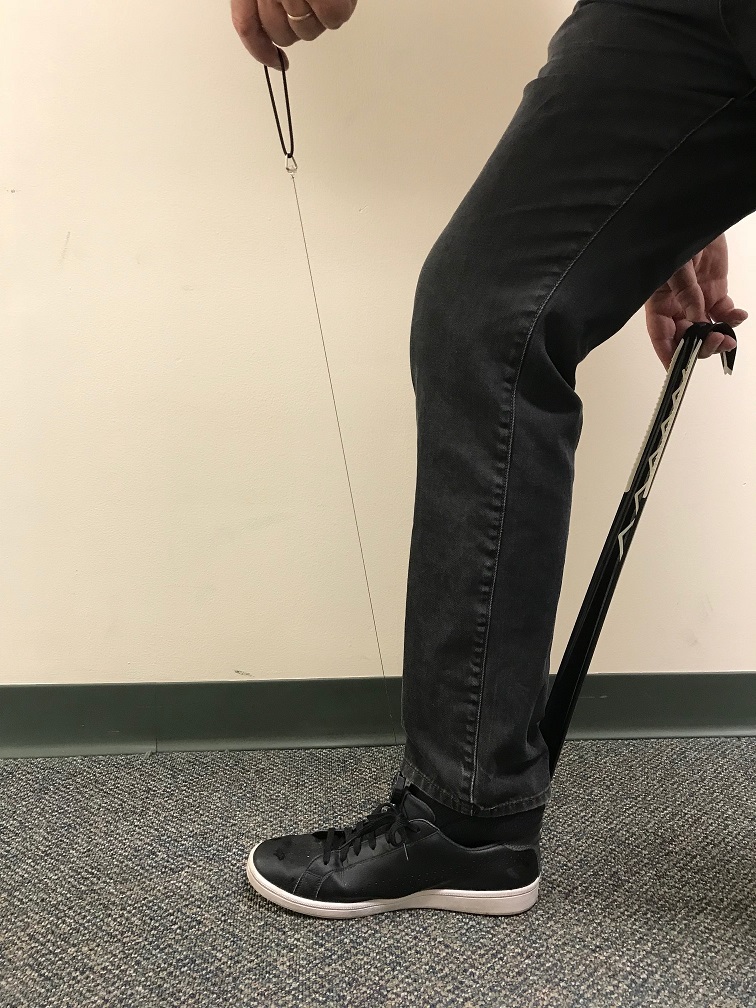 ShoeLeash in action - never bend over again